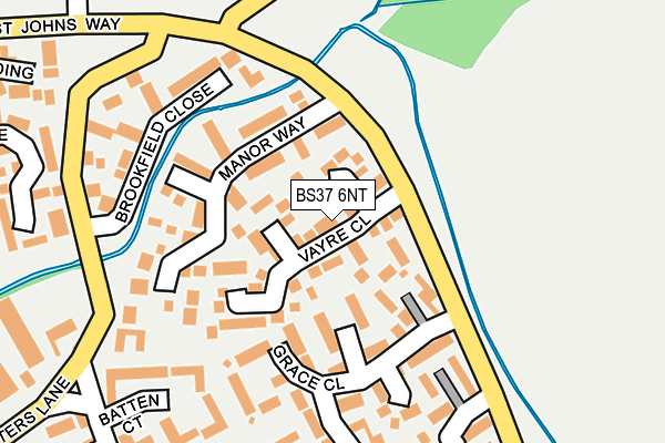BS37 6NT map - OS OpenMap – Local (Ordnance Survey)