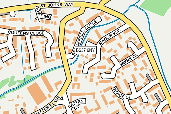 BS37 6NY map - OS OpenMap – Local (Ordnance Survey)