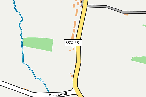 BS37 6SJ map - OS OpenMap – Local (Ordnance Survey)