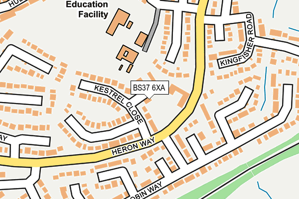 BS37 6XA map - OS OpenMap – Local (Ordnance Survey)