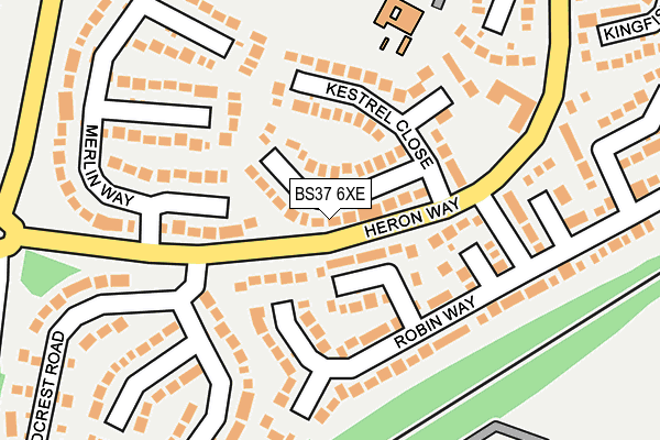 BS37 6XE map - OS OpenMap – Local (Ordnance Survey)