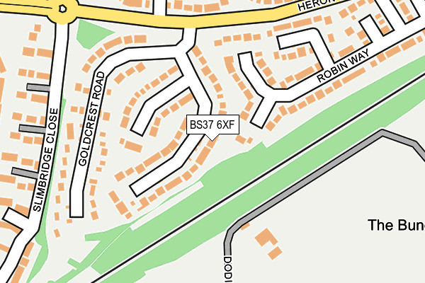 BS37 6XF map - OS OpenMap – Local (Ordnance Survey)