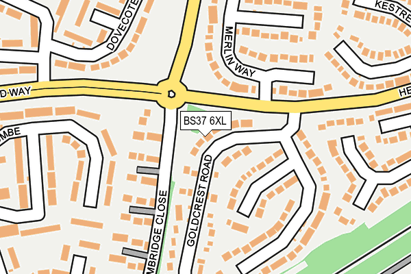 BS37 6XL map - OS OpenMap – Local (Ordnance Survey)