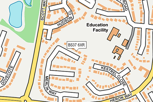 BS37 6XR map - OS OpenMap – Local (Ordnance Survey)