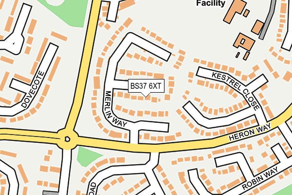 BS37 6XT map - OS OpenMap – Local (Ordnance Survey)