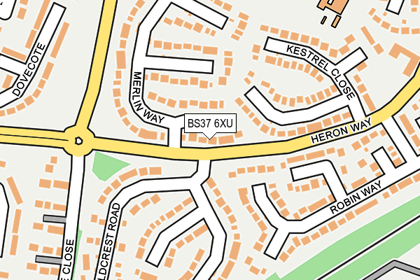 BS37 6XU map - OS OpenMap – Local (Ordnance Survey)