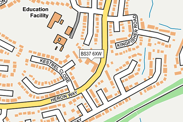 BS37 6XW map - OS OpenMap – Local (Ordnance Survey)