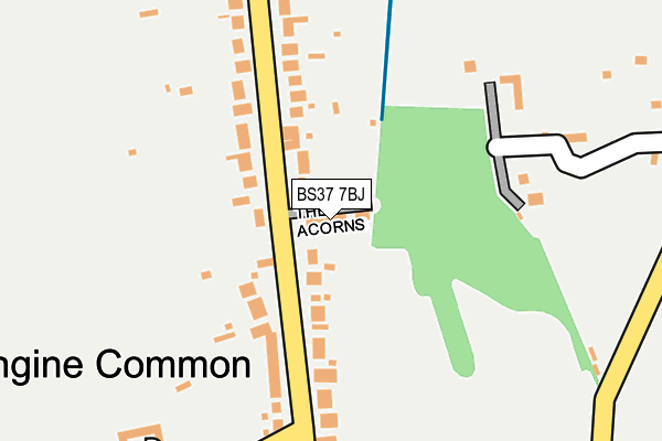 BS37 7BJ map - OS OpenMap – Local (Ordnance Survey)