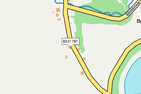 BS37 7BT map - OS OpenMap – Local (Ordnance Survey)