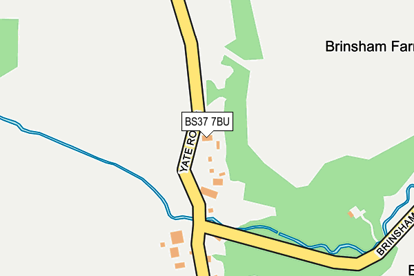 BS37 7BU map - OS OpenMap – Local (Ordnance Survey)