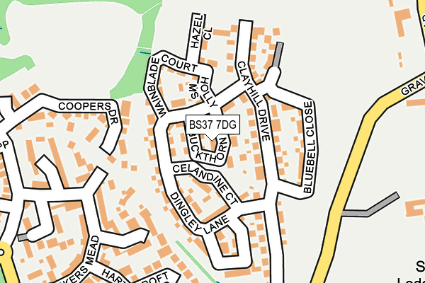 BS37 7DG map - OS OpenMap – Local (Ordnance Survey)