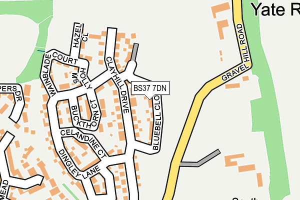 BS37 7DN map - OS OpenMap – Local (Ordnance Survey)