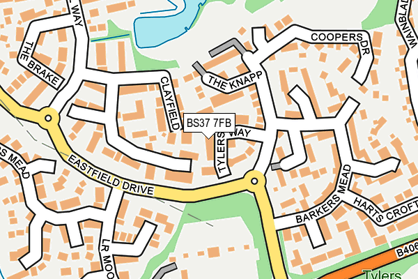 BS37 7FB map - OS OpenMap – Local (Ordnance Survey)