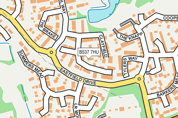 BS37 7HU map - OS OpenMap – Local (Ordnance Survey)