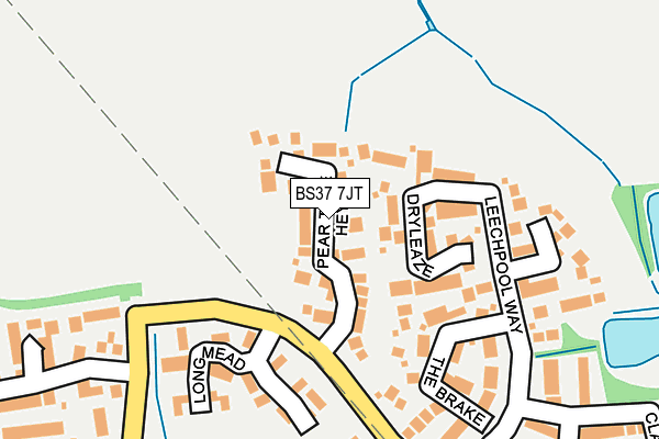 BS37 7JT map - OS OpenMap – Local (Ordnance Survey)
