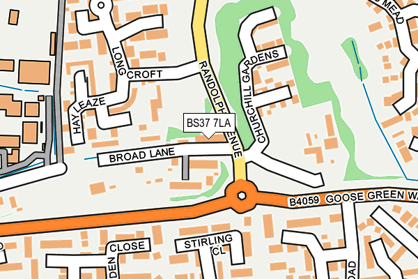 BS37 7LA map - OS OpenMap – Local (Ordnance Survey)