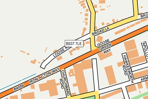 BS37 7LE map - OS OpenMap – Local (Ordnance Survey)
