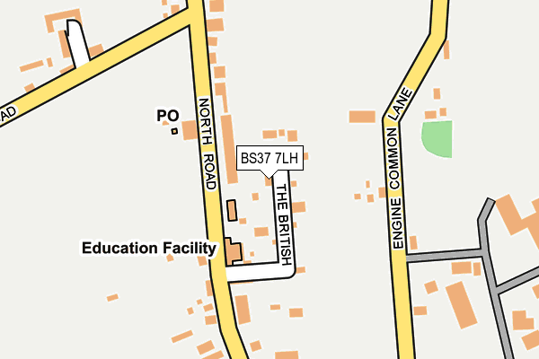 BS37 7LH map - OS OpenMap – Local (Ordnance Survey)