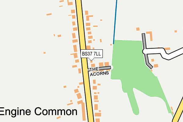 BS37 7LL map - OS OpenMap – Local (Ordnance Survey)