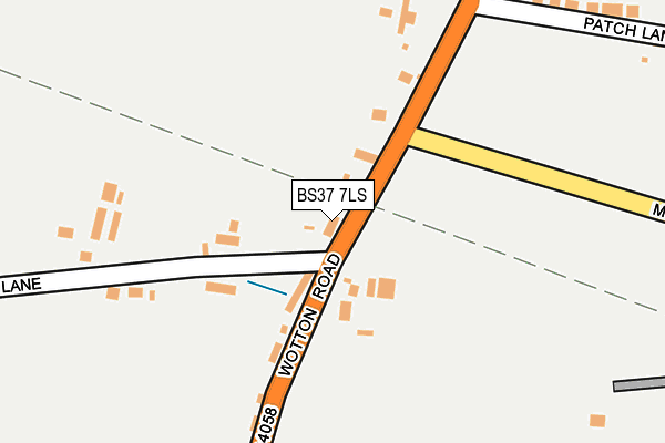 BS37 7LS map - OS OpenMap – Local (Ordnance Survey)