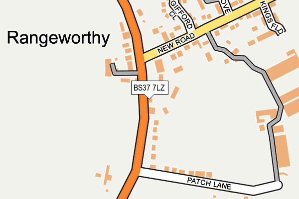 BS37 7LZ map - OS OpenMap – Local (Ordnance Survey)