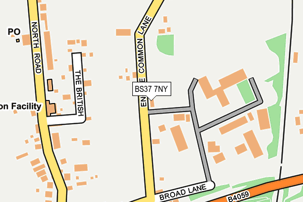 BS37 7NY map - OS OpenMap – Local (Ordnance Survey)