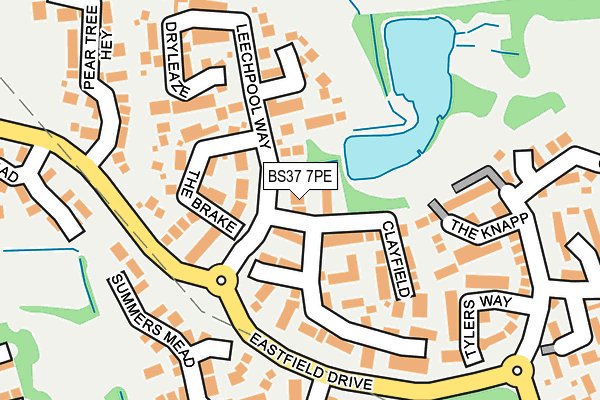 BS37 7PE map - OS OpenMap – Local (Ordnance Survey)