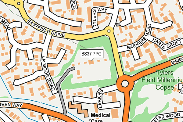 BS37 7PG map - OS OpenMap – Local (Ordnance Survey)