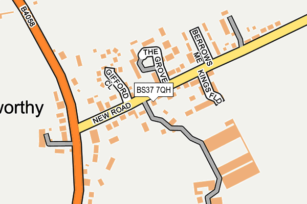 BS37 7QH map - OS OpenMap – Local (Ordnance Survey)