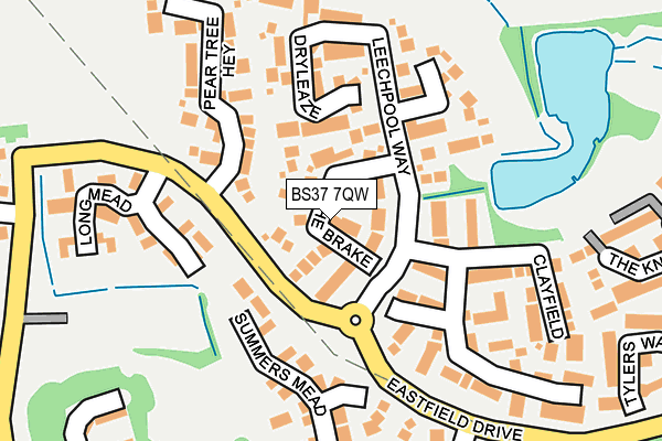 BS37 7QW map - OS OpenMap – Local (Ordnance Survey)