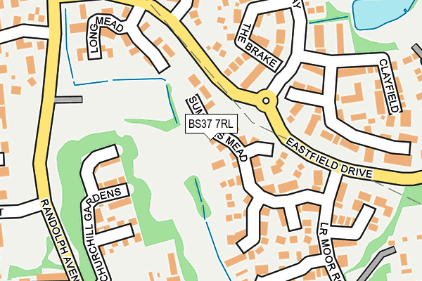 BS37 7RL map - OS OpenMap – Local (Ordnance Survey)