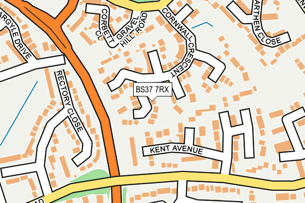 BS37 7RX map - OS OpenMap – Local (Ordnance Survey)