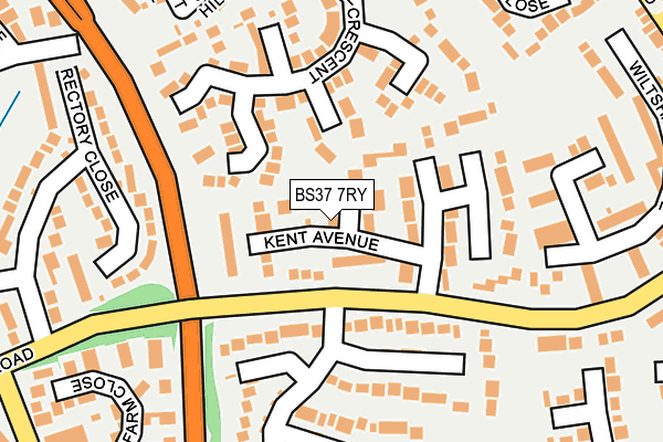 BS37 7RY map - OS OpenMap – Local (Ordnance Survey)