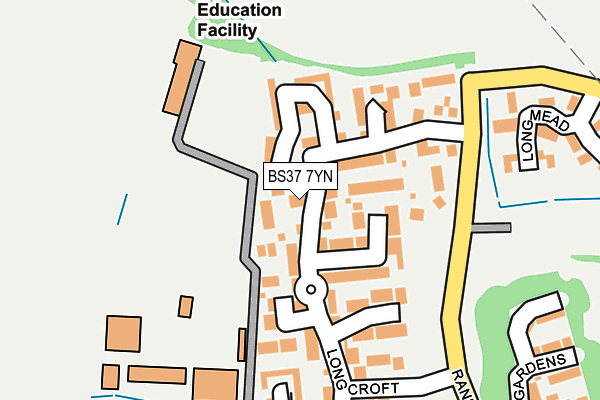 BS37 7YN map - OS OpenMap – Local (Ordnance Survey)