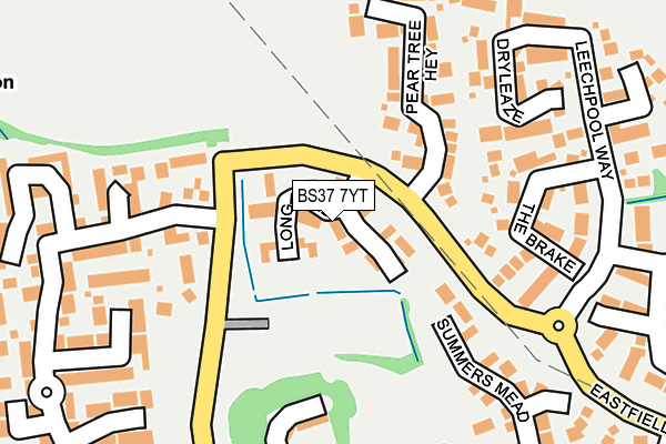 BS37 7YT map - OS OpenMap – Local (Ordnance Survey)