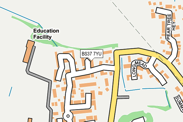 BS37 7YU map - OS OpenMap – Local (Ordnance Survey)