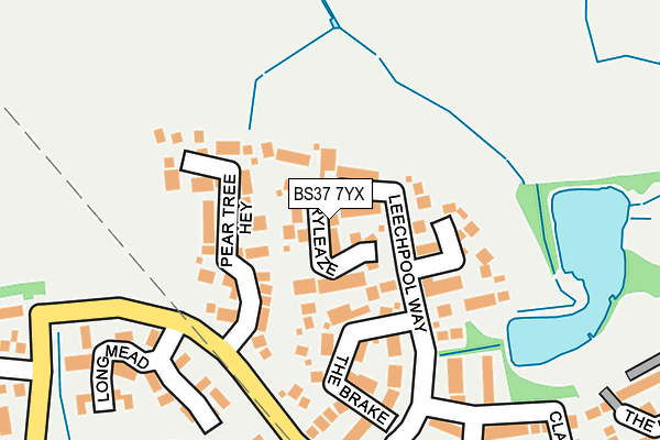 BS37 7YX map - OS OpenMap – Local (Ordnance Survey)