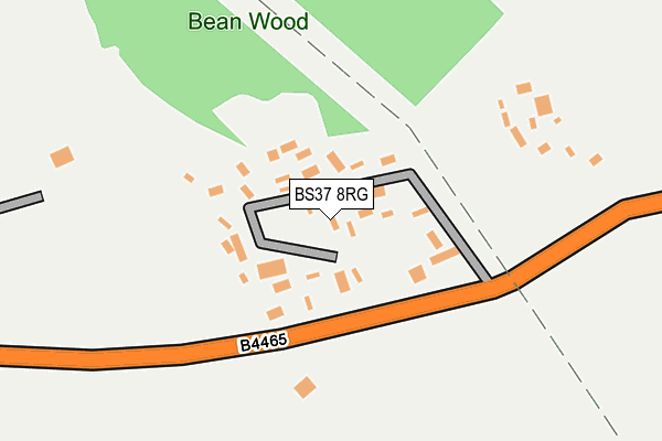 BS37 8RG map - OS OpenMap – Local (Ordnance Survey)