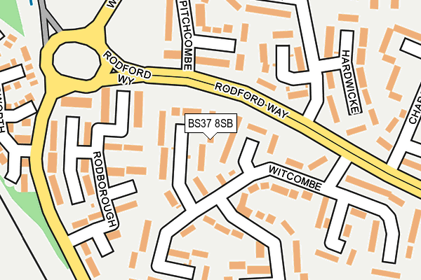 BS37 8SB map - OS OpenMap – Local (Ordnance Survey)