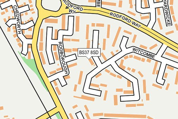 BS37 8SD map - OS OpenMap – Local (Ordnance Survey)
