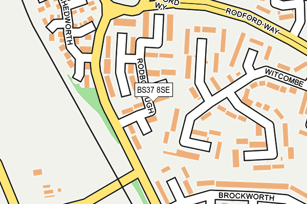 BS37 8SE map - OS OpenMap – Local (Ordnance Survey)