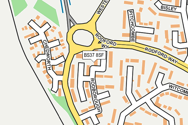 BS37 8SF map - OS OpenMap – Local (Ordnance Survey)