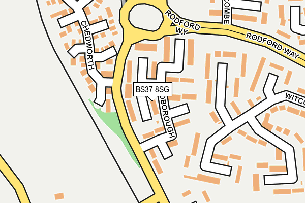 BS37 8SG map - OS OpenMap – Local (Ordnance Survey)