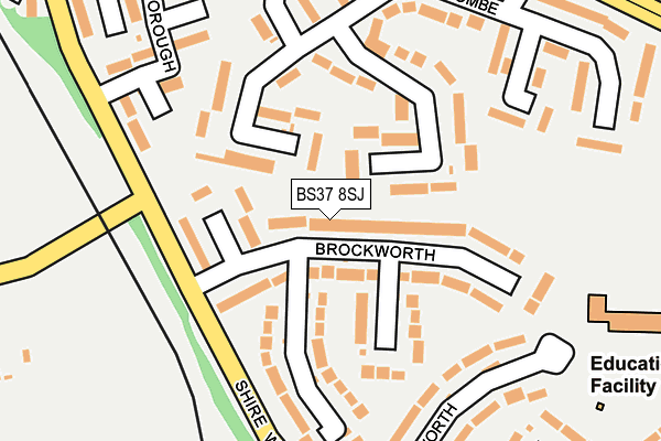 BS37 8SJ map - OS OpenMap – Local (Ordnance Survey)