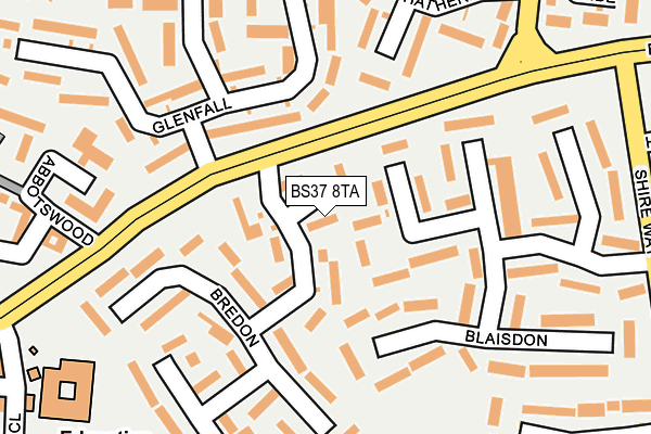 BS37 8TA map - OS OpenMap – Local (Ordnance Survey)