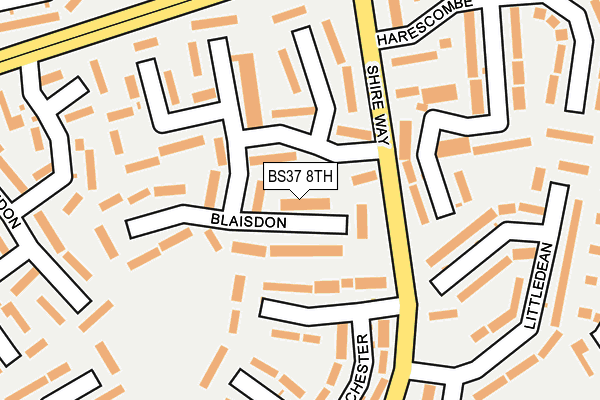 BS37 8TH map - OS OpenMap – Local (Ordnance Survey)