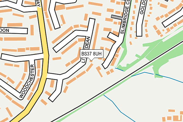 BS37 8UH map - OS OpenMap – Local (Ordnance Survey)