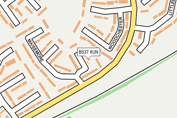 BS37 8UN map - OS OpenMap – Local (Ordnance Survey)
