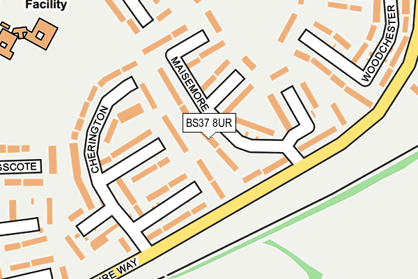 BS37 8UR map - OS OpenMap – Local (Ordnance Survey)