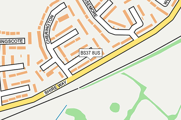 BS37 8US map - OS OpenMap – Local (Ordnance Survey)